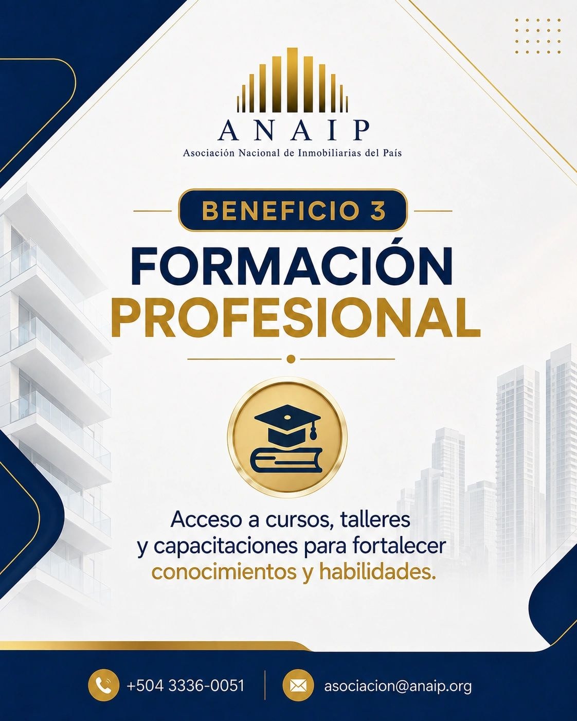 Beneficio 3 - Formación Profesional ANAIP